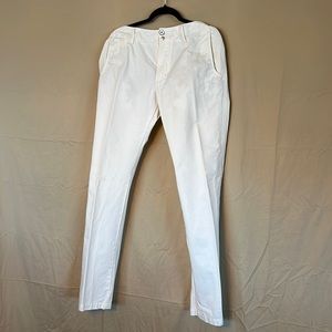 PRPS white dressy khakis,  size 36, like new